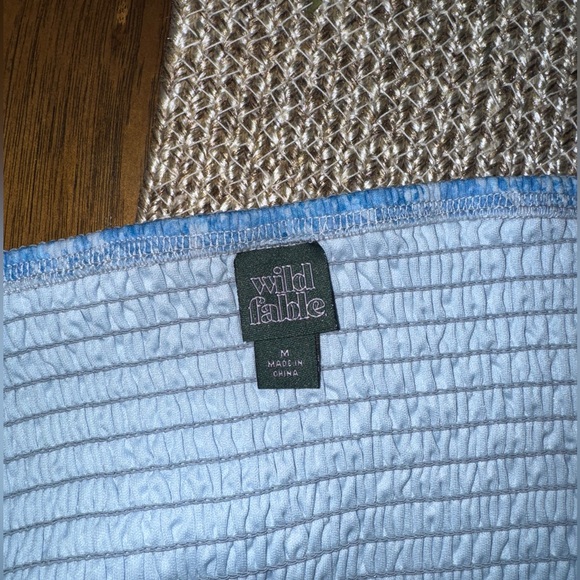 Blue Floral Mini Dress - Picture 8 of 9